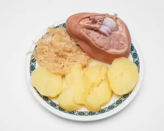 Menü Eisbein mit Sauerkraut und Kartoffeln